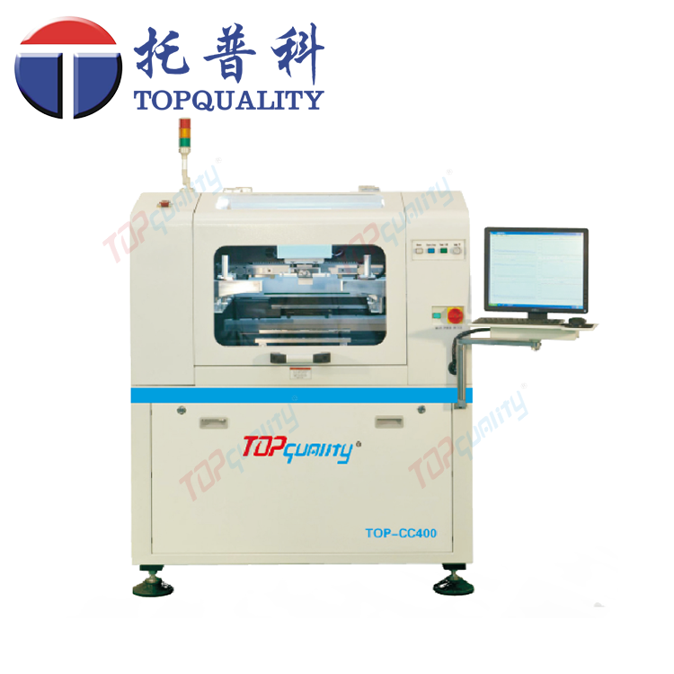 topquality CC-400高精度、高剛性一體化框架式機(jī)身結(jié)構(gòu)全自動(dòng)錫膏印刷機(jī)